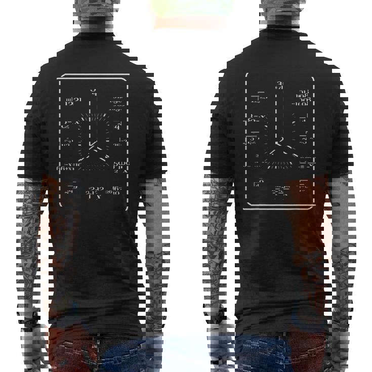 学校 時計 時間 算数 時計 数学者 式 算数 メンズTシャツ バックプリント