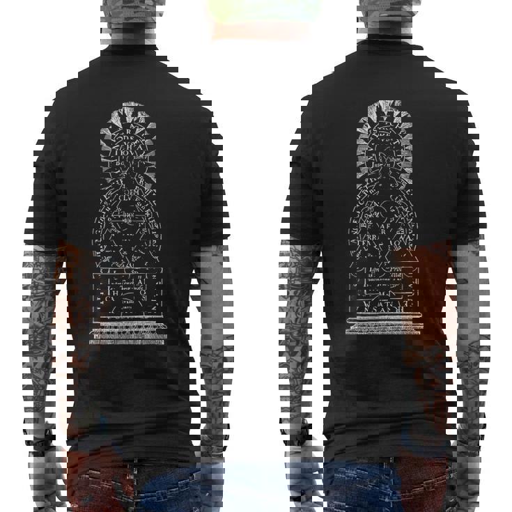 宇宙の解釈学的図式 宇宙 錬金術 魔法 Hermeneuticcheme Universe Alchemie Old メンズTシャツ バックプリント