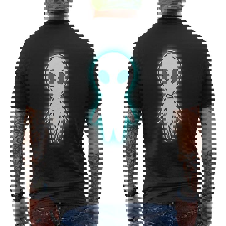 宇宙人 エイリアン『セルフィー』グレイ【ゆるフレンズ】かわいい キャラクター 面白い 長袖tシャツ メンズTシャツ バックプリント