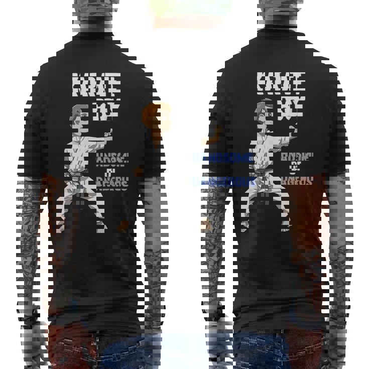 少年空手 キッズ空手ファイター格闘技 メンズTシャツ バックプリント