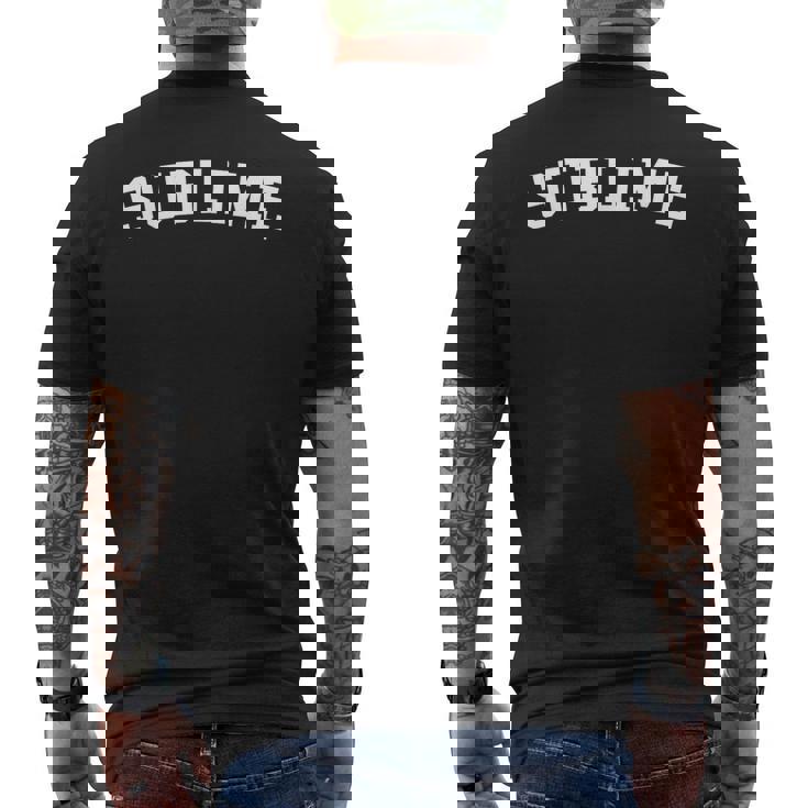 崇高な メンズTシャツ バックプリント