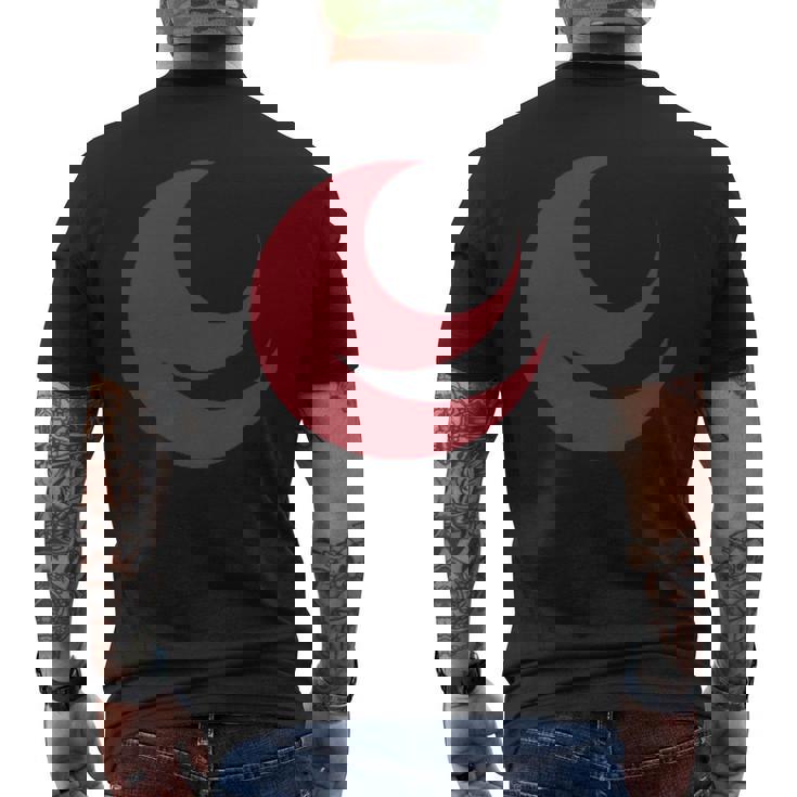 広島県旗シンボル 日本 中国 メンズTシャツ バックプリント