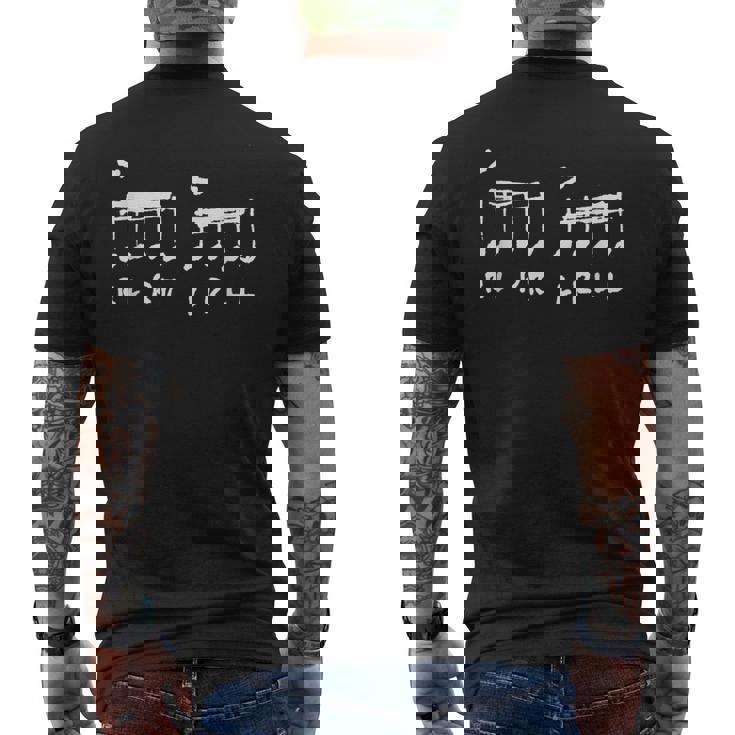 成功のためのパラディドル Rlrrlrll メンズTシャツ バックプリント