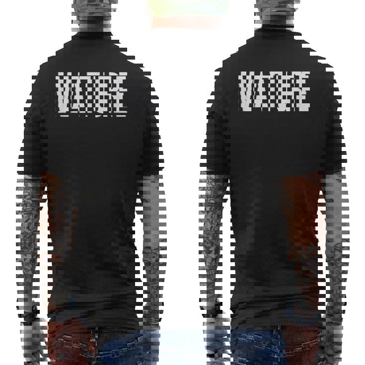 成熟 メンズTシャツ バックプリント