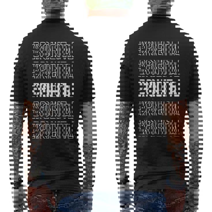 指数関数 メンズTシャツ バックプリント