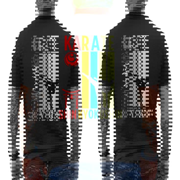 新極真 空手 緑健二 トレーニング いちげき きゅう メンズTシャツ バックプリント