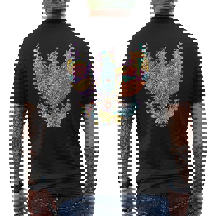 旅行 アジア インドネシア ガルーダ ジャカルタ バリ バケーション お土産 メンズTシャツ バックプリント