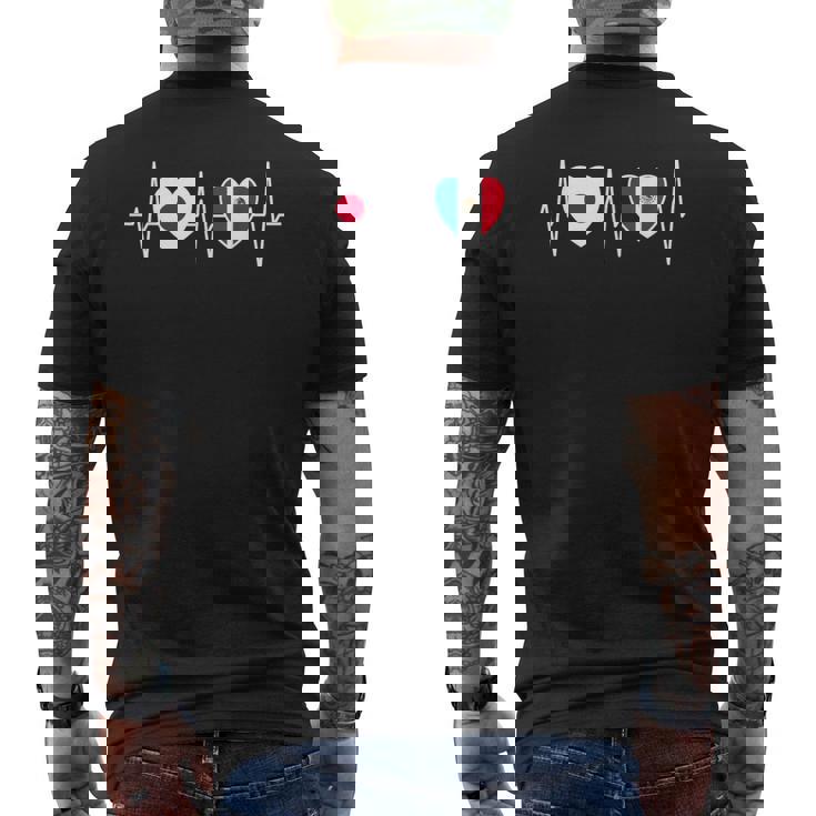 日本・メキシコ メキシコ国旗フラッグ メンズTシャツ バックプリント