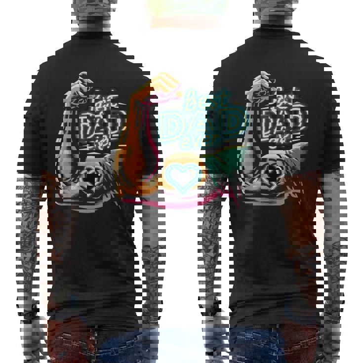最高のお父さん 父の日 お父さんになる人 お父さん お父さん メンズTシャツ バックプリント