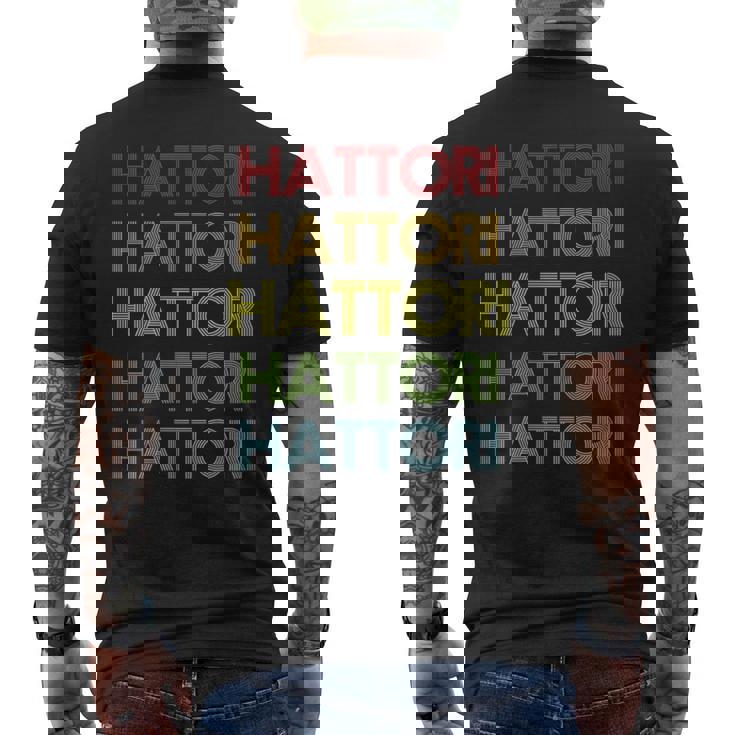 服部名前 メンズTシャツ バックプリント