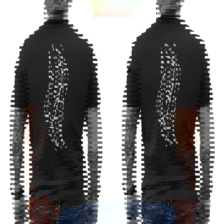 波模様 シンボル ハカ 文化 マオリ族 ニュージーランド メンズTシャツ バックプリント