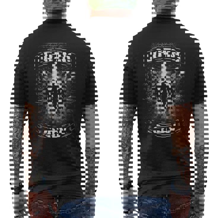 照明技術者 照明技術者 Lighting Crew メンズTシャツ バックプリント