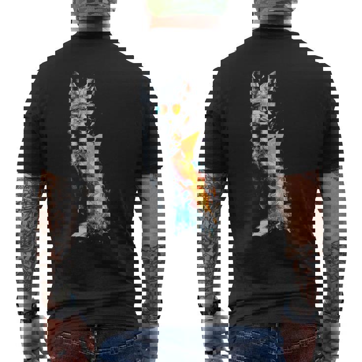 狐 長袖tシャツ メンズTシャツ バックプリント