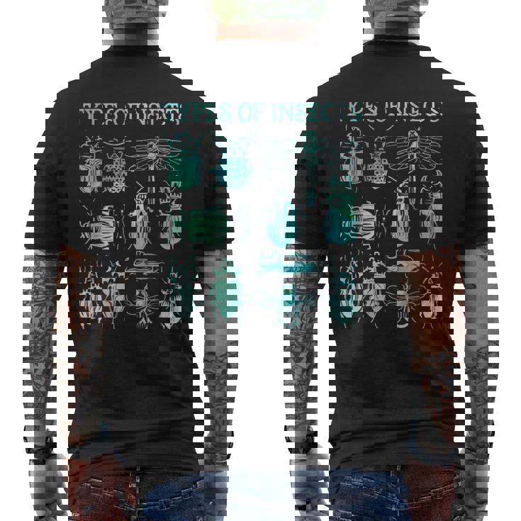 生物学 甲虫の種類 昆虫愛好家 メンズTシャツ バックプリント