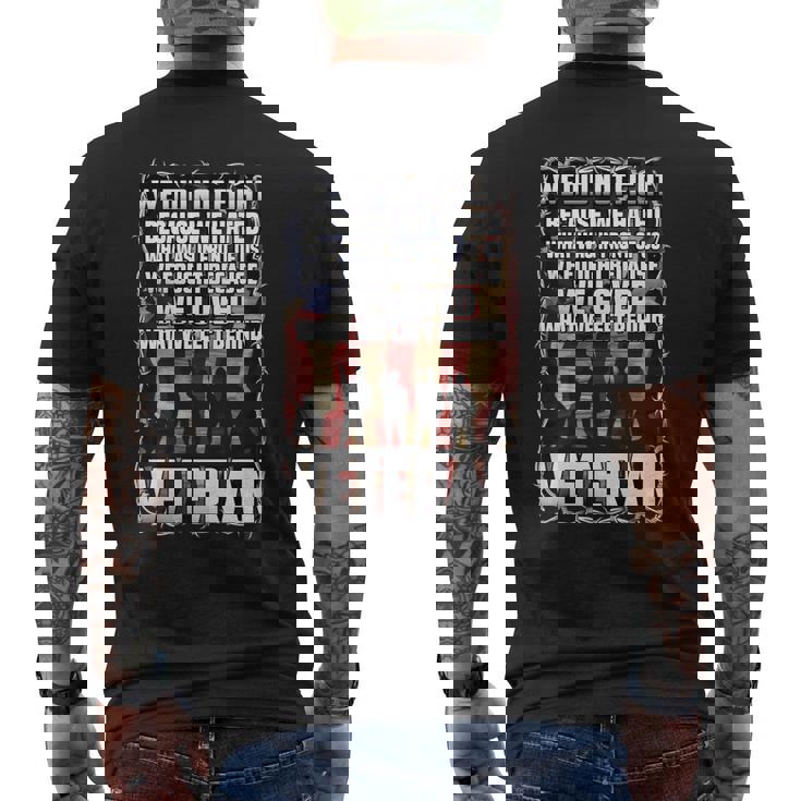 私たちは戦わなかった 私たちは愛しました 退役軍人 アメリカの旗 愛国的 長袖tシャツ メンズTシャツ バックプリント