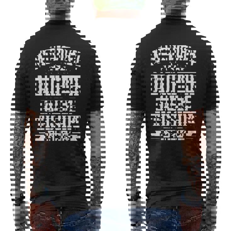 私の好きな娘が私にこのシャツをくれました。エスト2024娘 メンズTシャツ バックプリント