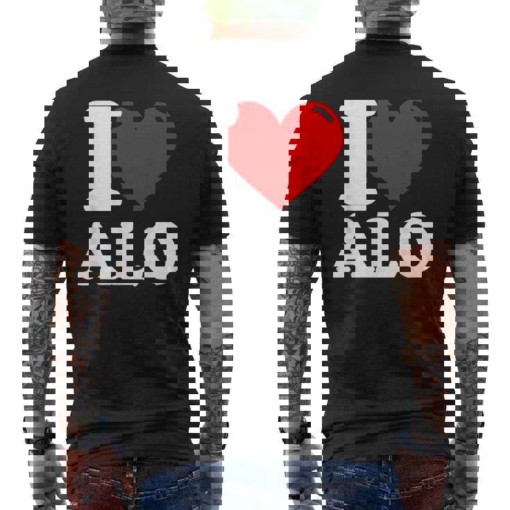 私はすべての名前が大好きです メンズTシャツ バックプリント