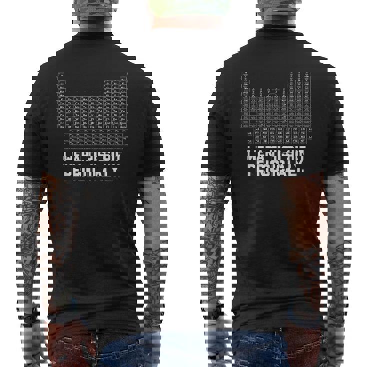 私は定期的にこのシャツを着ています メンズTシャツ バックプリント