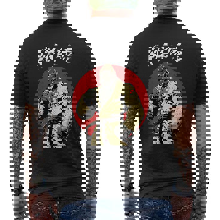 空手ゴリラ カラテカ 少年少女空手ゴリラ メンズTシャツ バックプリント