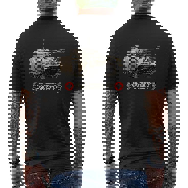 第二次世界大戦 ドイツ戦車戦車 Iv4 記念品 メンズTシャツ バックプリント