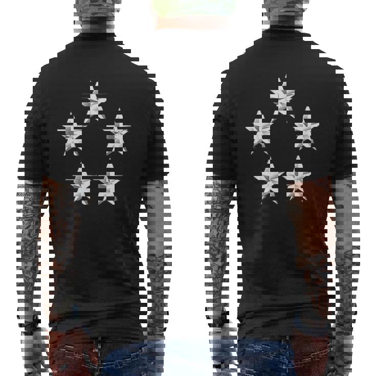 米陸軍ランク 陸軍将軍 Fivetar 5 Gaches メンズTシャツ バックプリント