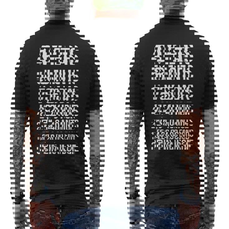 素晴らしい49歳の誕生日ギフト 面白い49歳の誕生日 メンズTシャツ バックプリント