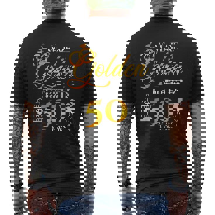 結婚50周年 結婚記念日 金婚記念日 メンズTシャツ バックプリント