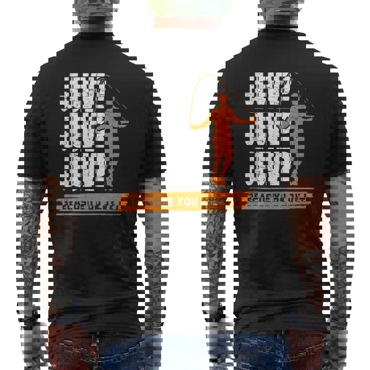 縄跳び Because You Love It 縄跳び メンズTシャツ バックプリント