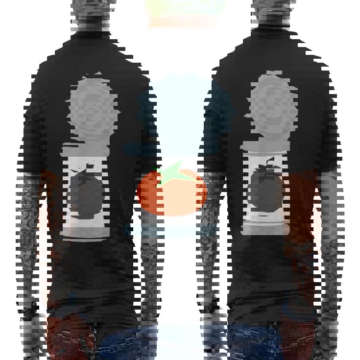 缶詰トマト メンズTシャツ バックプリント