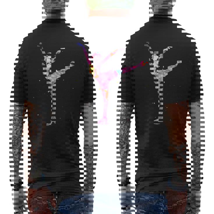 美しいフィギュアスケートギフト アイススケート。 メンズTシャツ バックプリント