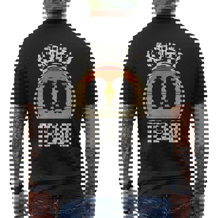 腎臓チーム 透析 テックウィーク 技術者 腎臓 看護師 メンズTシャツ バックプリント