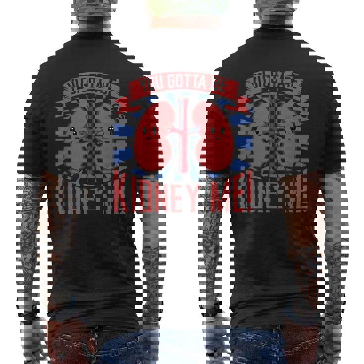 腎臓移植 腎臓ドナー 腎臓病 メンズTシャツ バックプリント