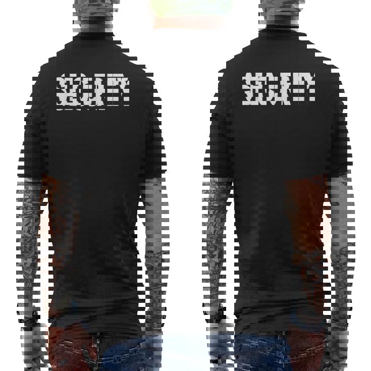 バックプリント 警備員 イベントオフィサー コスチューム 防犯 メンズTシャツ バックプリント