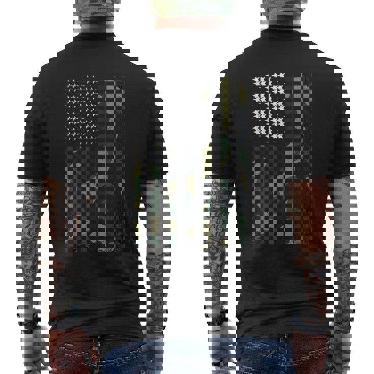 迷彩 アメリカ国旗 Usa 迷彩 メンズ ボーイズ レディース ガールズ キッズ メンズTシャツ バックプリント