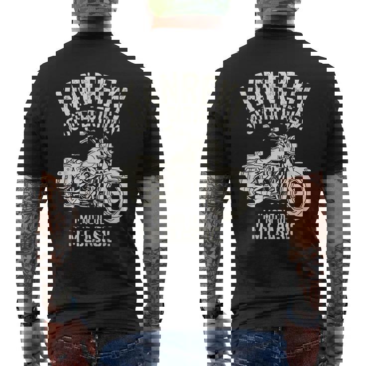 還暦祝い 60歳 男性 面白い クラシックバイク バイク好き 車好き 父 母 メンズ レディース メンズTシャツ バックプリント