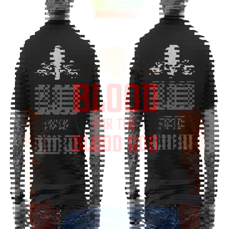 邪悪な頭蓋骨の血 血神 地獄の魔王 長袖tシャツ メンズTシャツ バックプリント