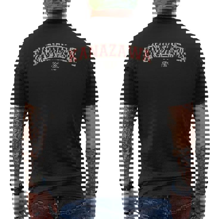 金沢 金沢 日本都市観光スポーツ メンズTシャツ バックプリント