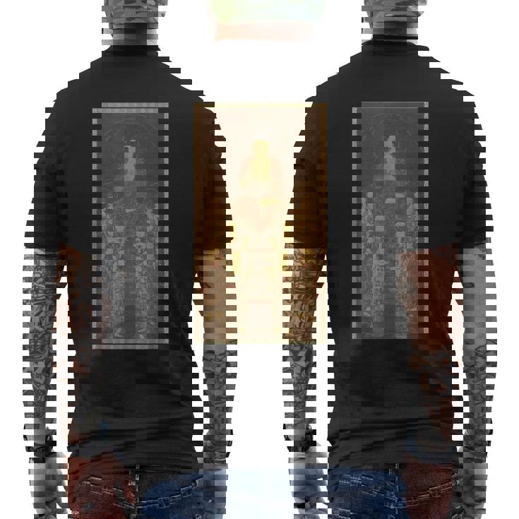 阿弥陀仏 阿弥陀 と八大菩薩 メンズTシャツ バックプリント