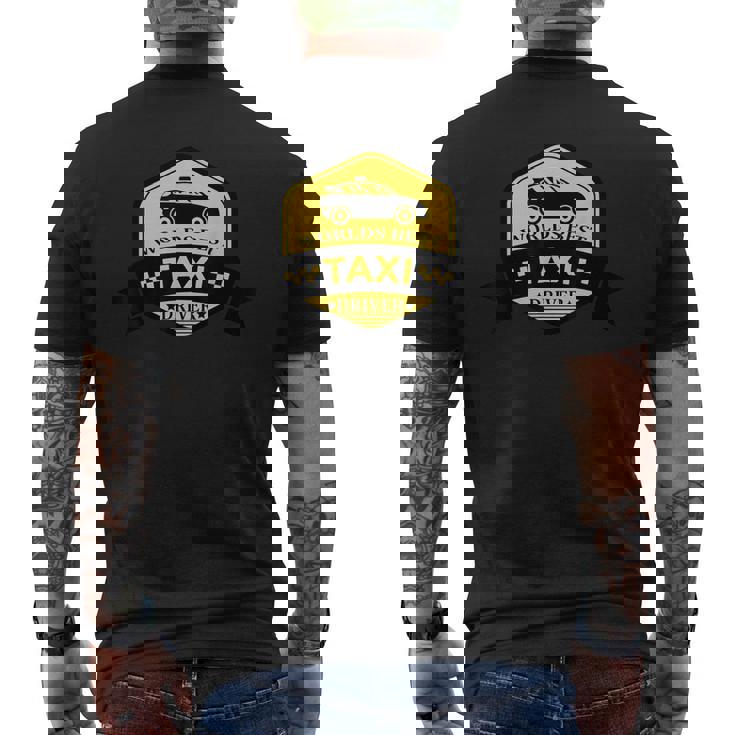 面白い タクシー運転手 世界最高のタクシー運転手 メンズTシャツ バックプリント