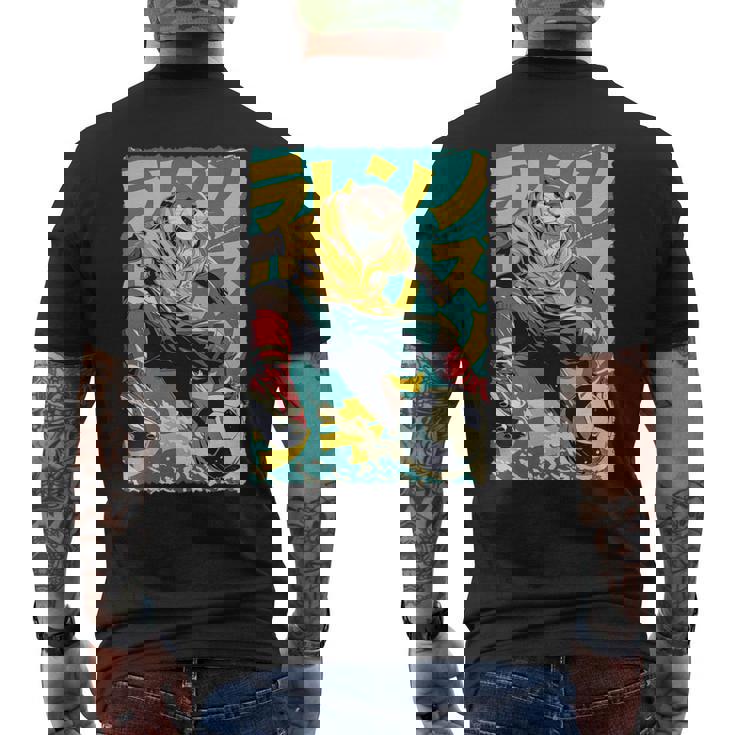 面白い 漫画 アニメ 日本美術 カワウソ サッカー 選手 キッズ 男性 長袖tシャツ メンズTシャツ バックプリント