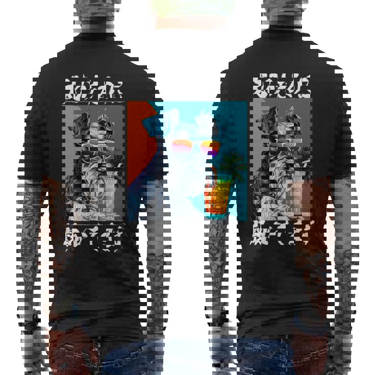 面白いtシャツ シュナウザー イヌ わんこ メンズ 犬好き グッズ おもしろ 面白い 服 ネタ わんこ 長袖tシャツ メンズTシャツ バックプリント