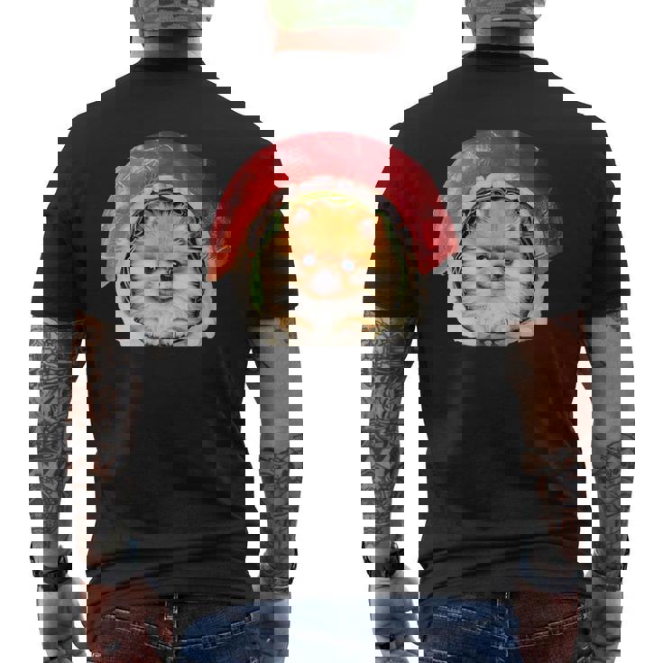 面白いtシャツ ポメラニアン 犬 イヌ 寿司 メンズ 犬好き グッズ かわいい おもしろ 面白い 服 ネタ メンズTシャツ バックプリント