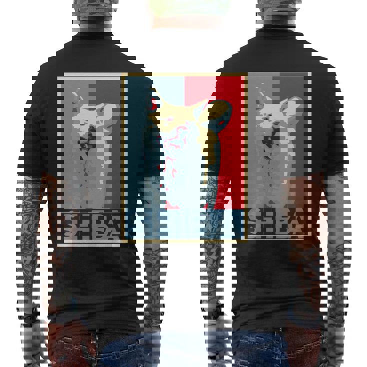 面白いtシャツ 柴犬 犬 わんこ メンズ おもしろ 面白い 服 おもしろグッズ ネタ ポスター 長袖tシャツ メンズTシャツ バックプリント