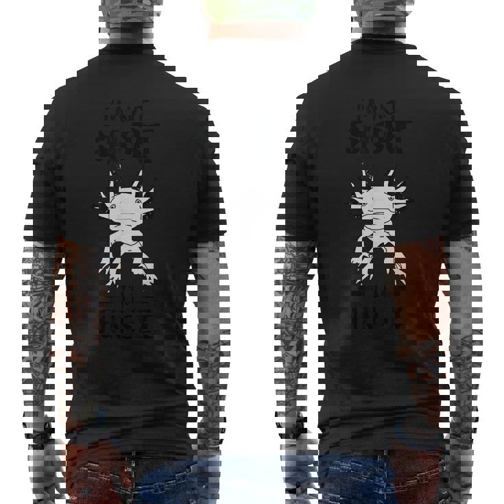 面白いウーパールートル、短くはない、楽しいサイズだよ メンズTシャツ バックプリント