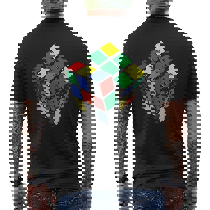 面白いオタクシェルドンパズルキューブ数学科学教師オタク メンズTシャツ バックプリント