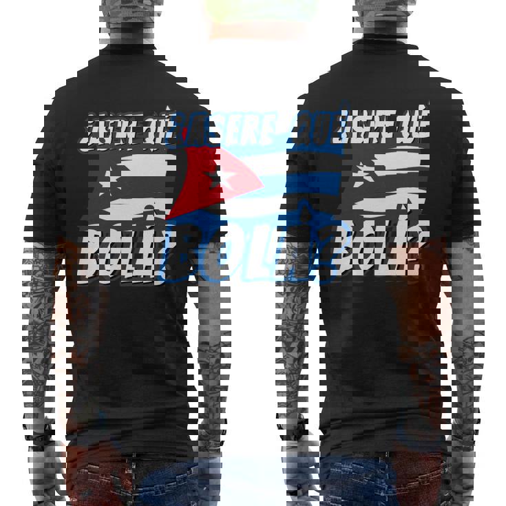 面白いキューバのハバナキューバの旗、アセレ・ケ・ボラ 長袖tシャツ メンズTシャツ バックプリント