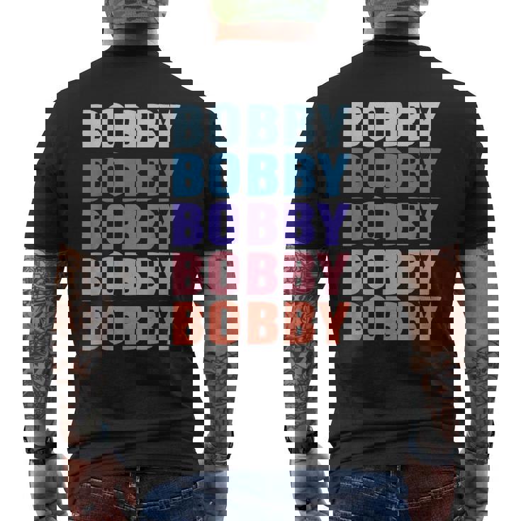 面白いギフト名 ボビー 名前入り メンズTシャツ バックプリント