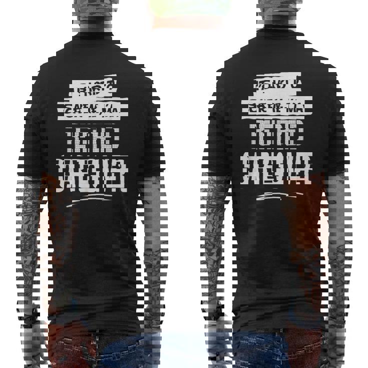 面白い退職介護用シャツ 男女兼用 メンズTシャツ バックプリント