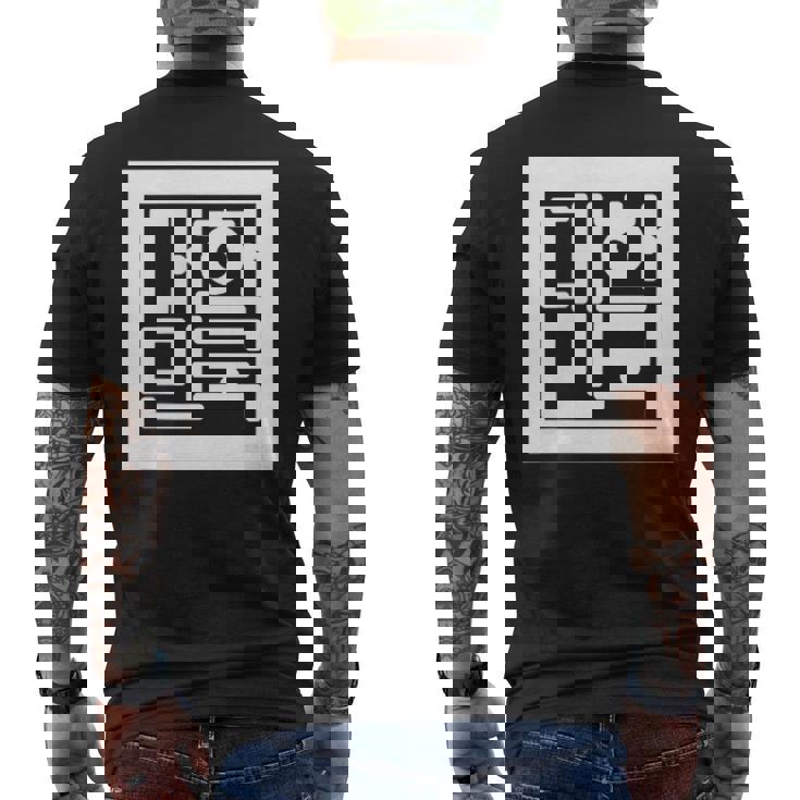 韓国国章 ハングル メンズTシャツ バックプリント