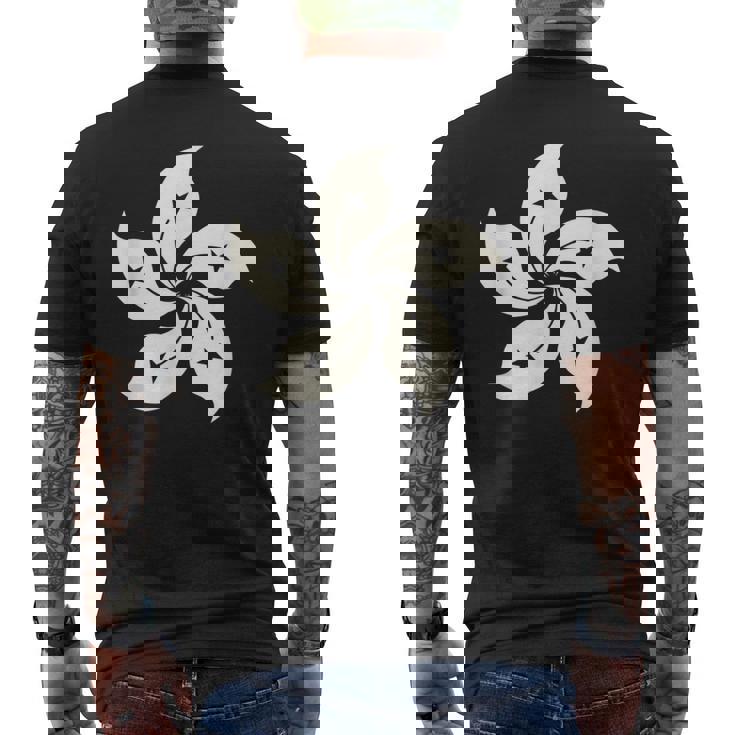 香港国旗 香港プライド オーキッド メンズTシャツ バックプリント